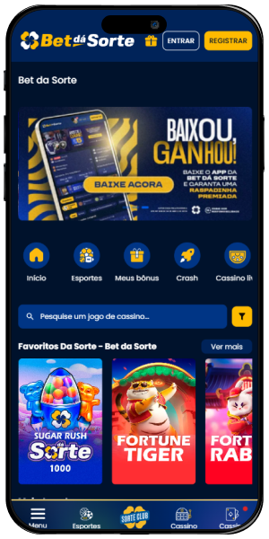 BetDaSorte app tela