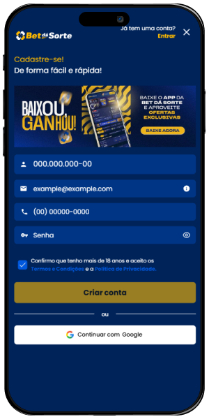 BetDaSorte app tela
