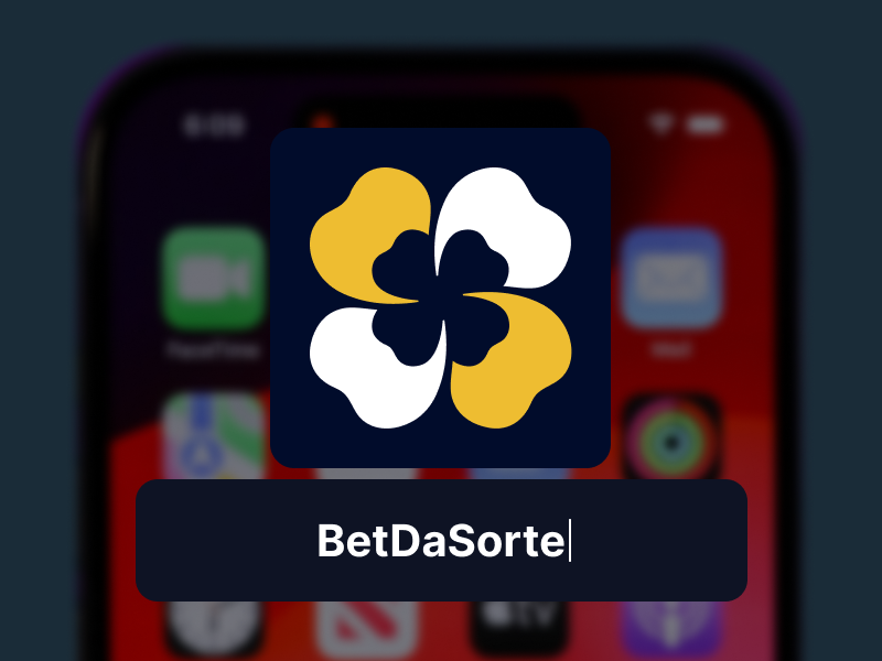 Ícone do BetDaSorte na tela inicial do smartphone