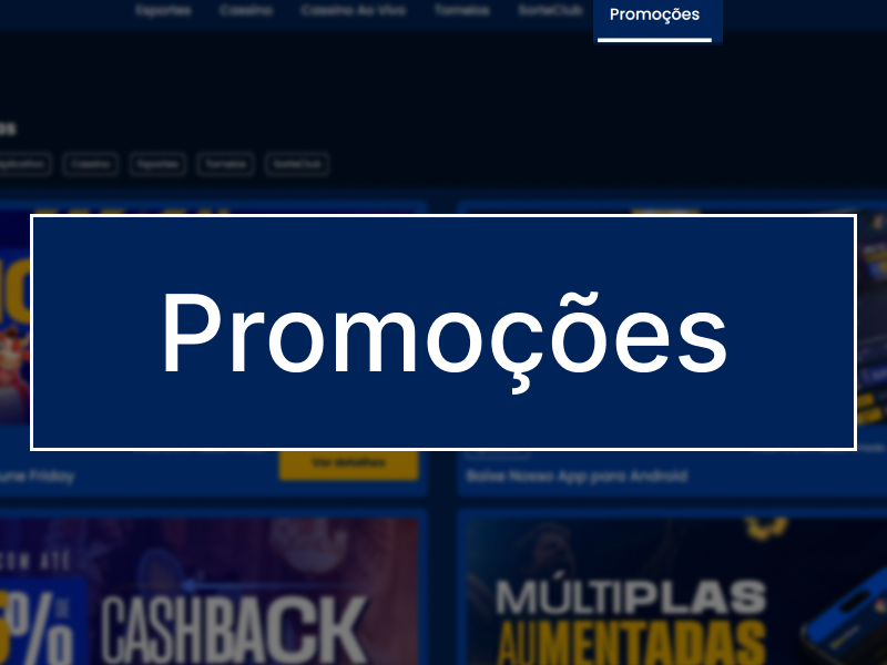 Botão Promoções no menu do BetDaSorte