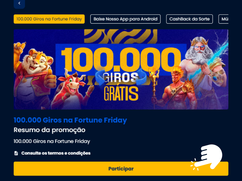 Banner de promoção BetDaSorte com destaque visual