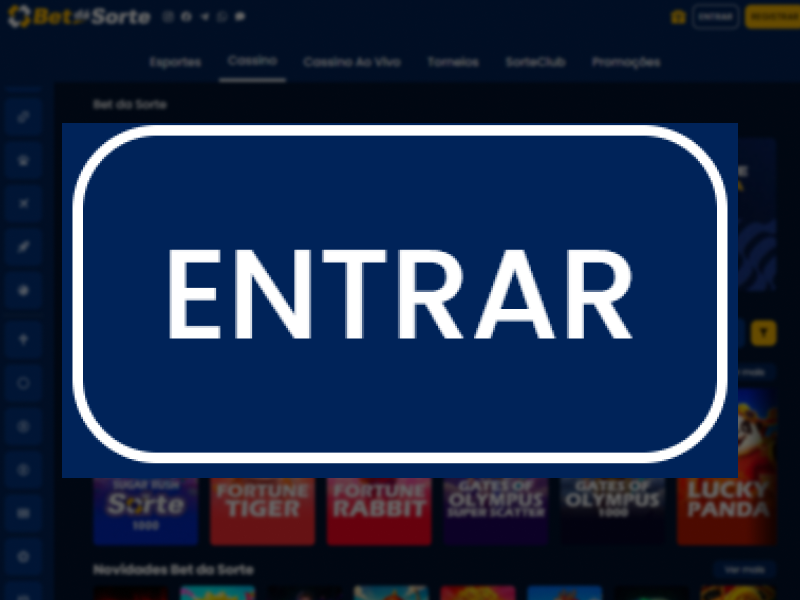Botão ENTRAR para acesso à conta BetDaSorte
