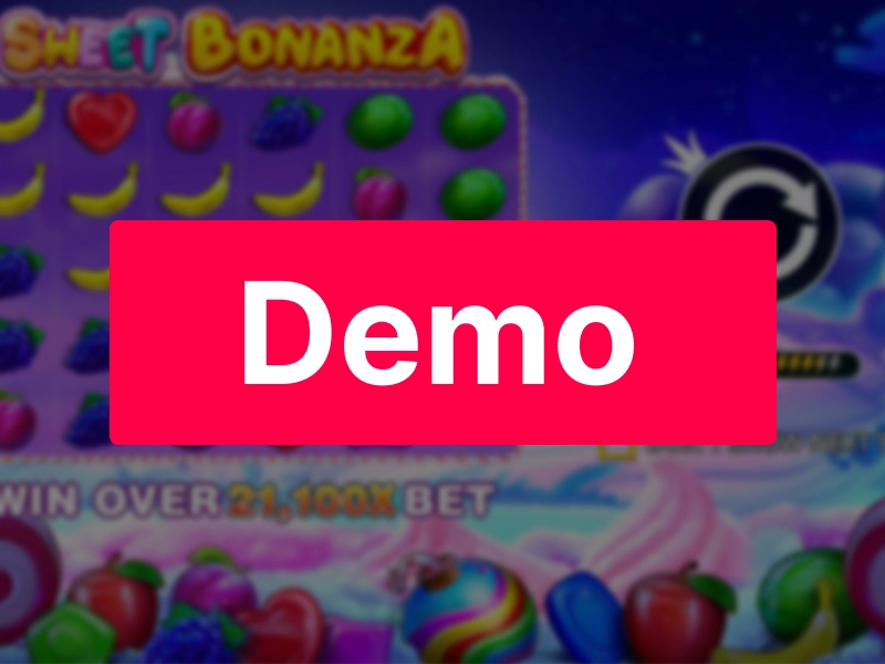ela Sweet Bonanza Demo destacando modo de teste grátis